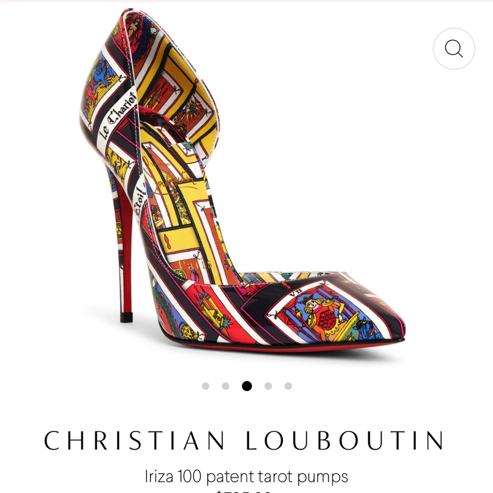 CHRISTIAN LOUBOUTIN IRIZA 100 PATENT LEATHER/LIN TAROT